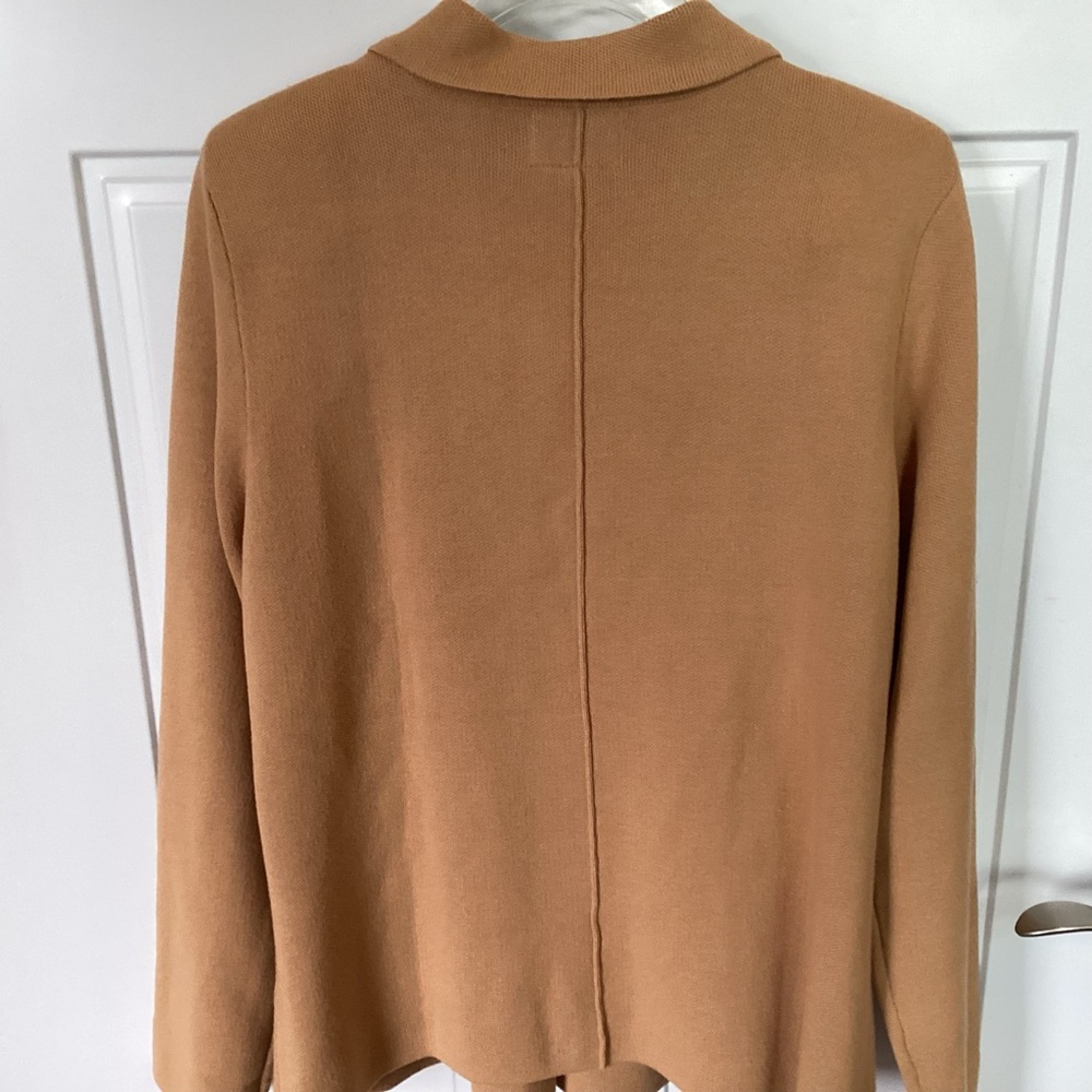 NWT Jaclyn Smith Camel Blazer Cardigan, Camel, Neutral, Fall XL - Picture 5 of 7